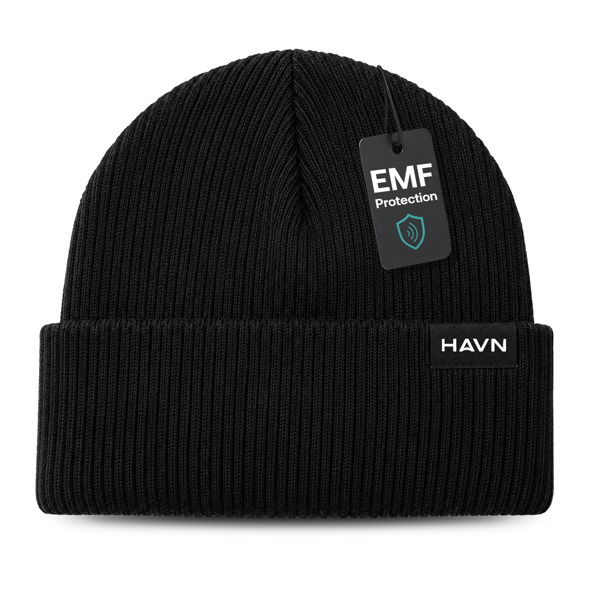 Lambs HAVN EMF Beanie for Men &amp; Women - Knit Faraday Hat with WaveStopper