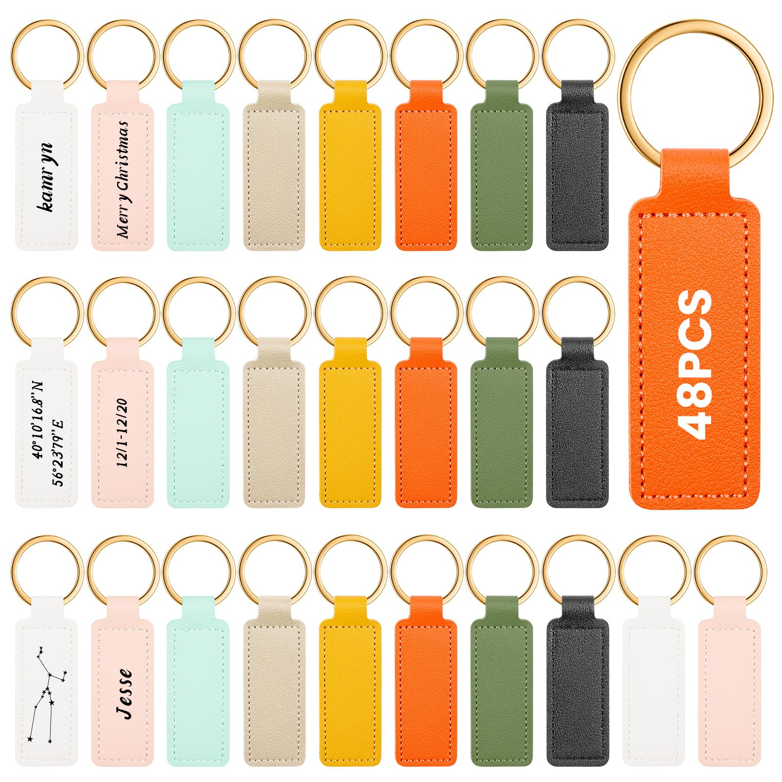 Leather Keychains Blank