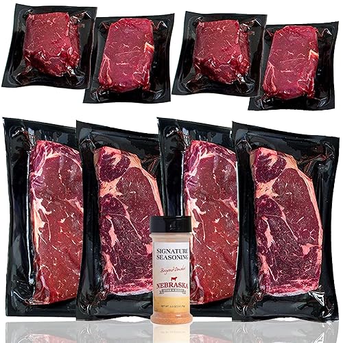 Nebraska Star Beef Paquete de regalo de muestra de filete Angus premium, carne de res