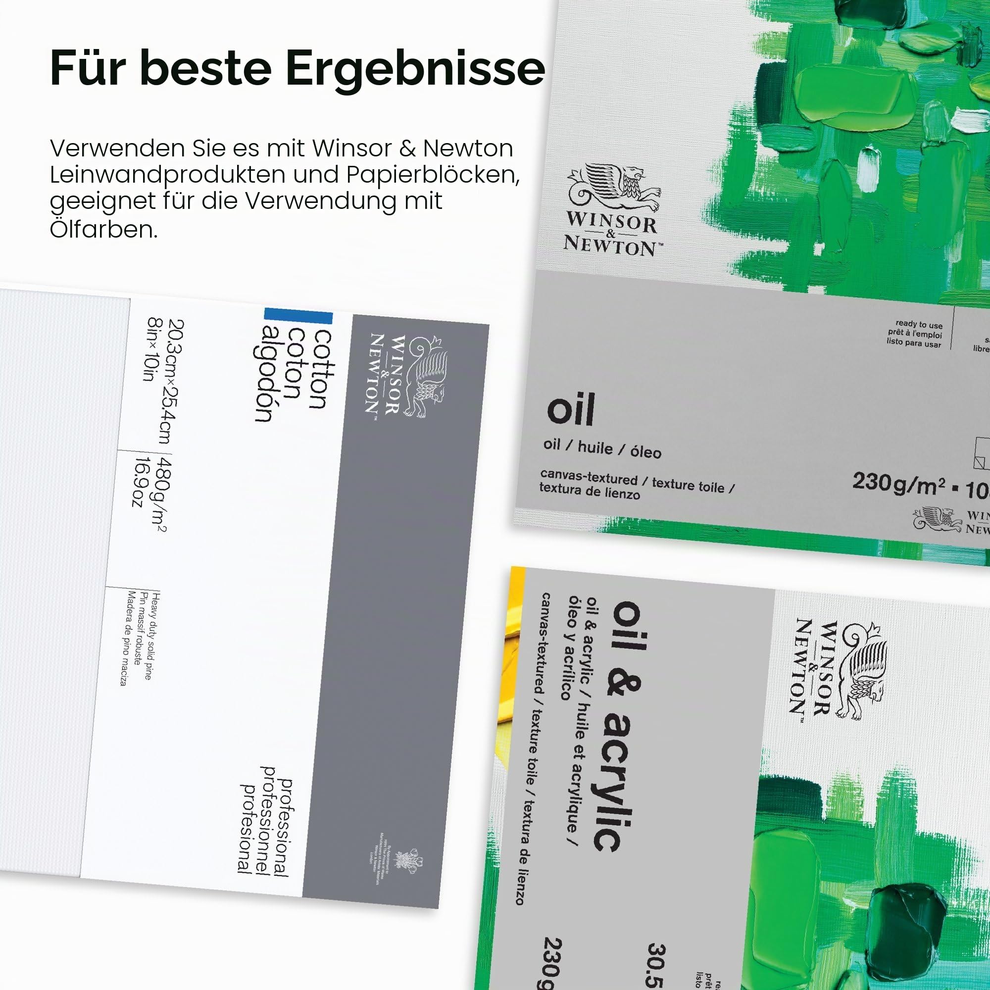 Winsor & Newton 1490618 Winton, feine hochwertige Ölfarbe mit gleichmäßiger Konsitenz, hohe Deckkraft & Pigmentrecht - Ölfarbenset 10 Farben in 21ml Tuben