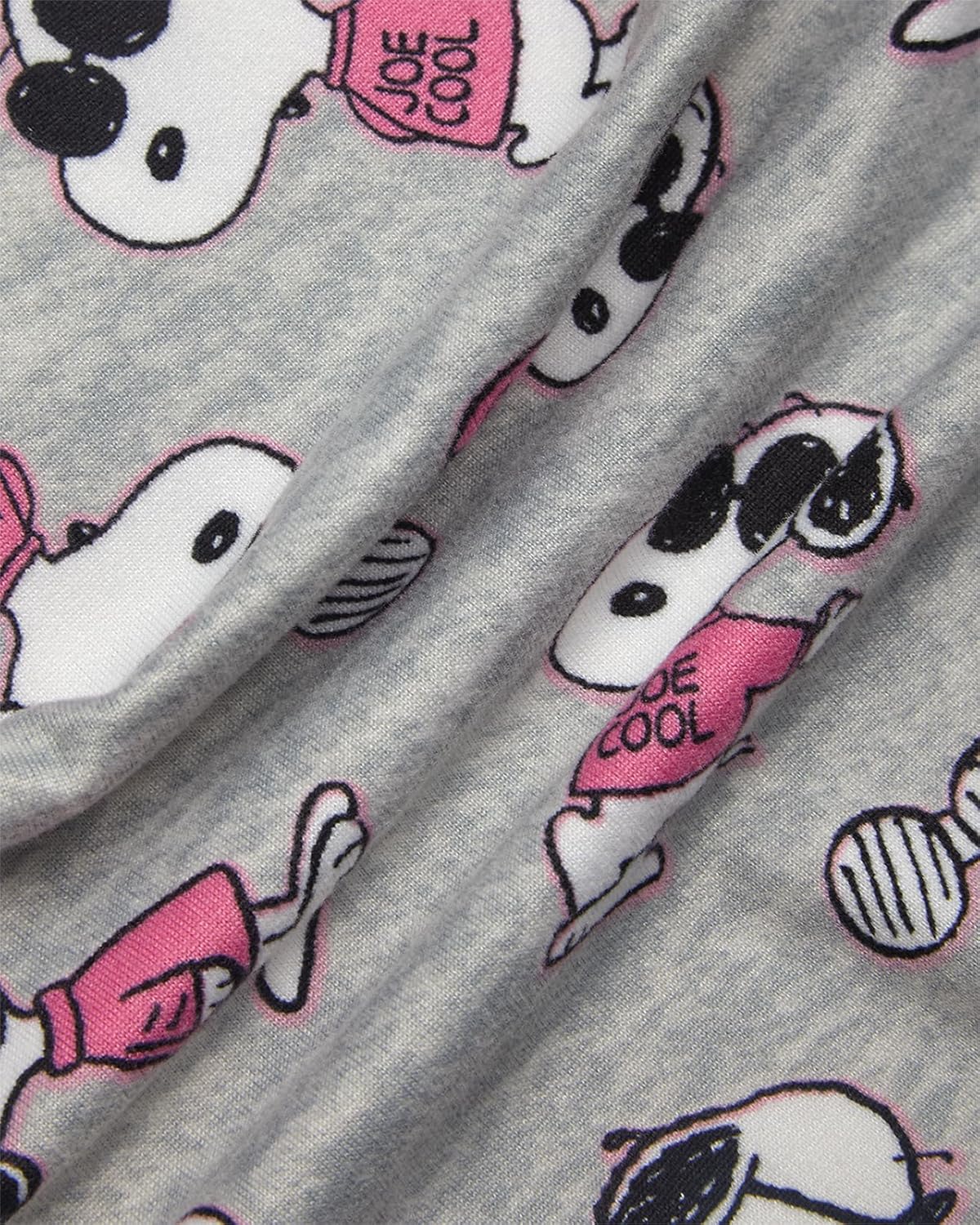 COCO BRANDS Peanuts Snoopy Womens Pajama Sets - 2 Piece Womens Short Sleeve Button Down Shirts and Pajama Shorts (XS-XL) - Image 4
