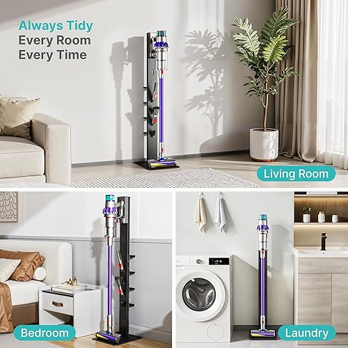 Miniatura 14 de Soporte para aspiradora, compatible con aspiradoras inalámbricas Dyson Gen5 V15 V12 V11 V10 V8 V7 V6, soporte de accesorios para aspiradora de piso