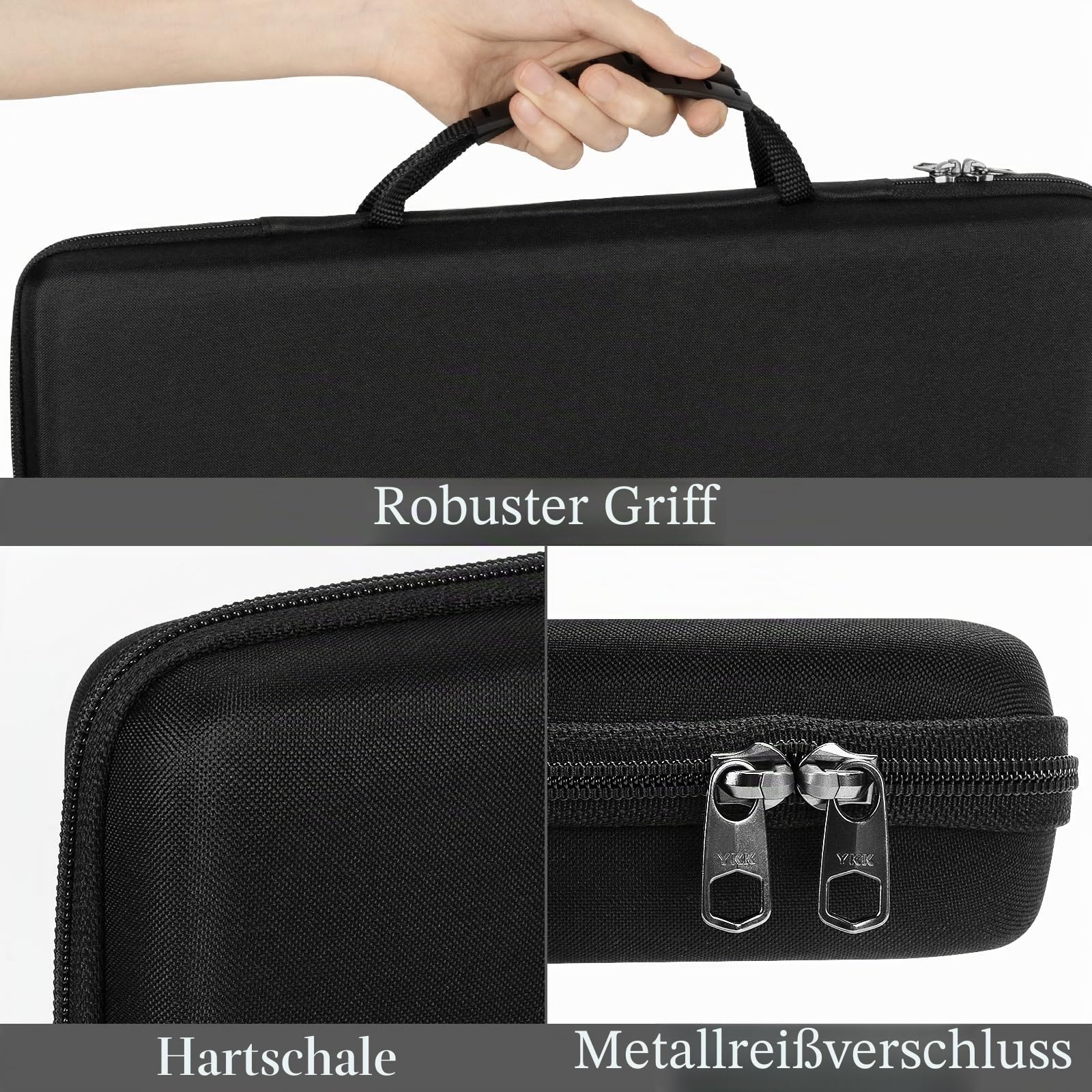 Linkidea Hartschalen-Reiseetui für kompakte 90 % - 96 % Tastatur, Computer mit 100 Tasten, kabellose/kabelgebundene Tastatur, schützende Aufbewahrungsbox, kompatibel mit RK Royal KLUDGE S98, AULA F99