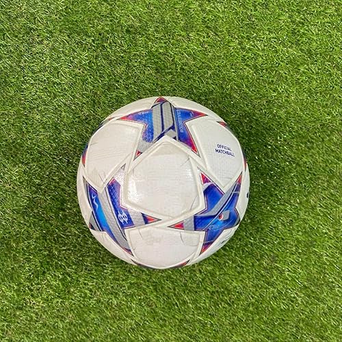 Miniatura 5 de Balón de fútbol de la Champion, tamaño 5, réplica oficial del partido, ideal para entrenamiento, jugar, coleccionistas y para fanáticos del fútbol.