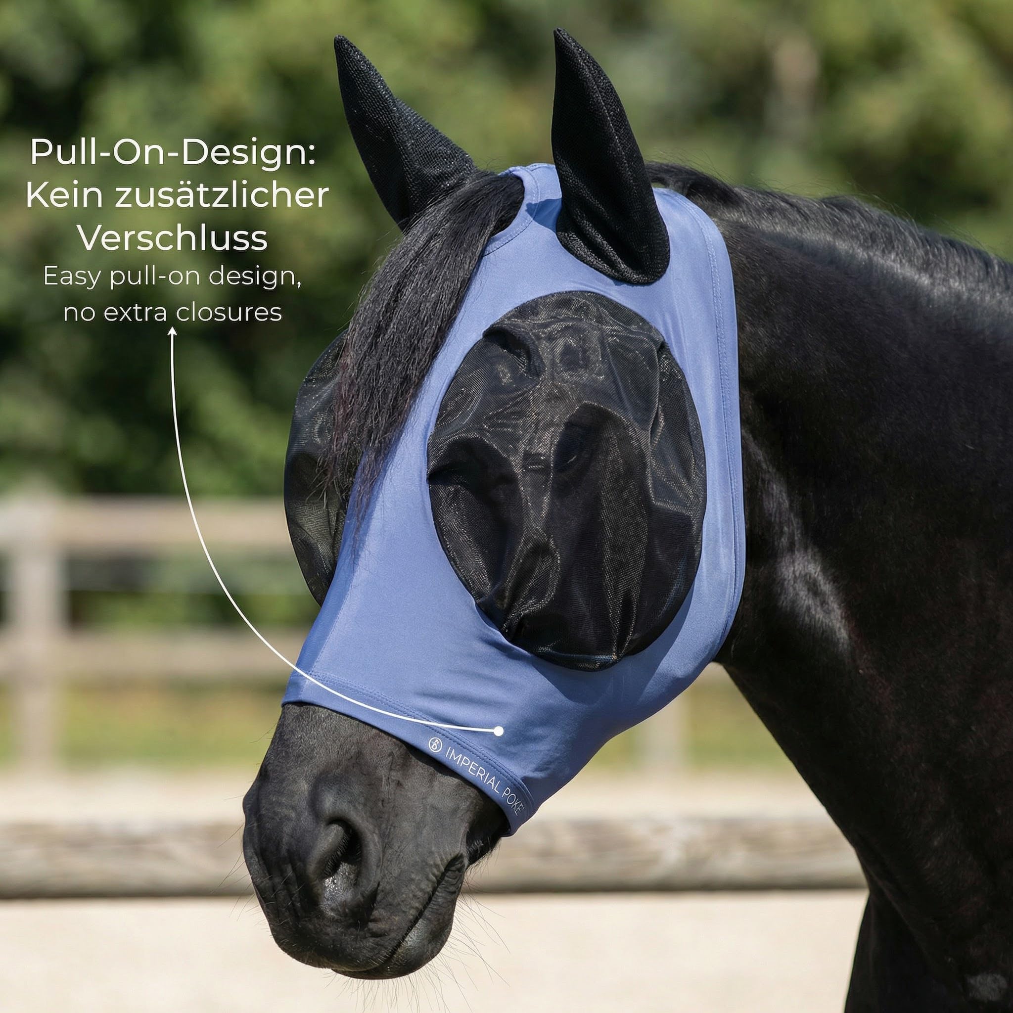 Imperial Riding Trail Ride Basic Masque Anti-Mouches élastique pour Poney Lilas