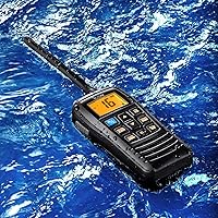 Vista 3 de Icom IC-M37 31 USA VHF Marine Transceiver Radio with Float'n Flash, 6-Watt