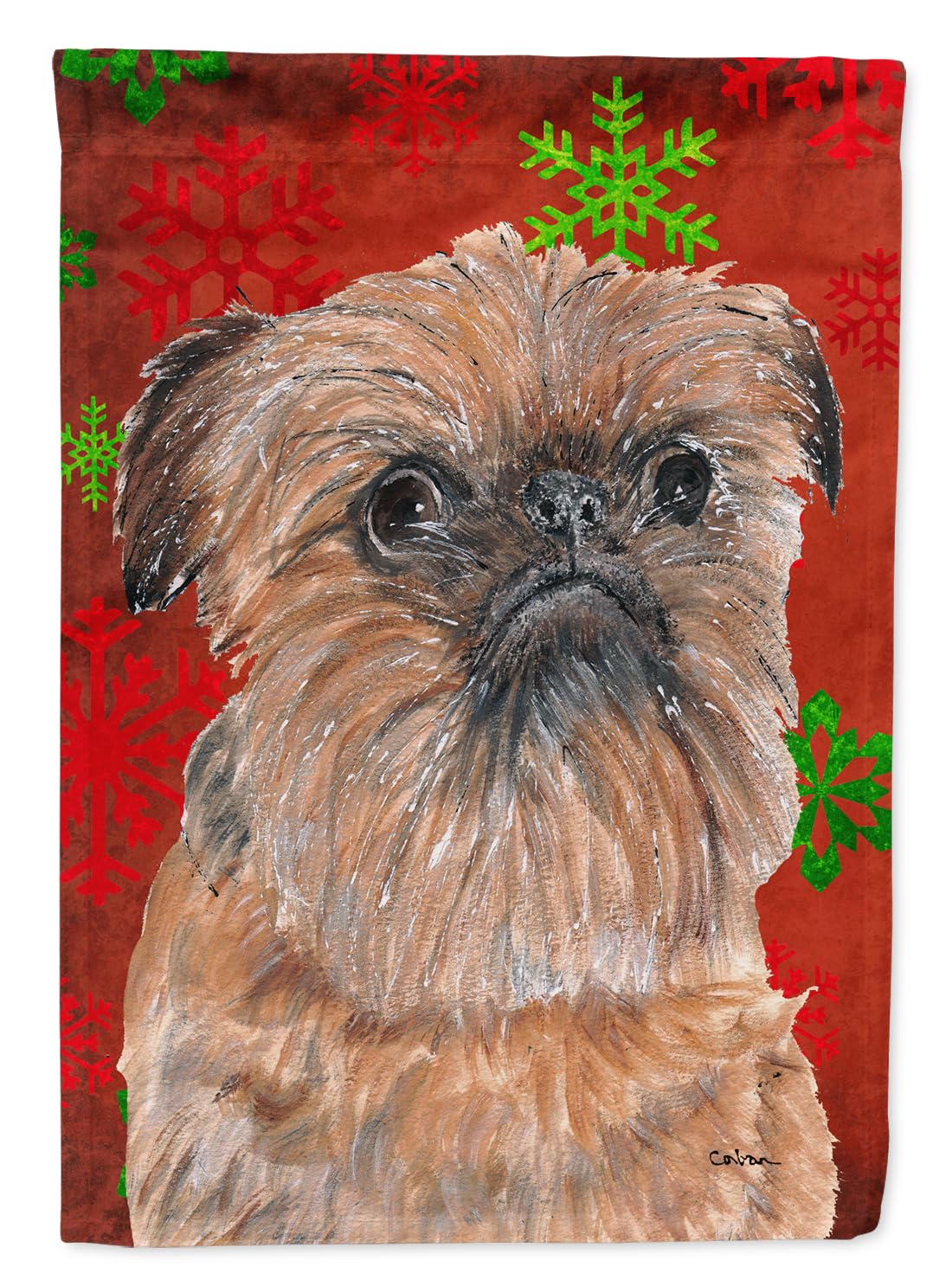 Drapeau Brussels Griffon Sc9586gf pour décorer votre jardin à Noël