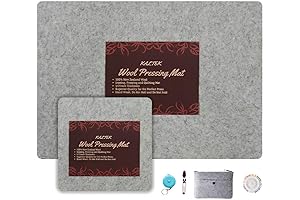 100% Pure New Zealand Wool Pressing Mat for Quilting, Large and Portable...