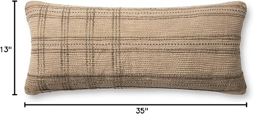 Miniatura 4 de Loloi Angela Rose x Loloi Calista Collection PAR0018 - Funda de 13 x 35 pulgadas con almohada de plumón