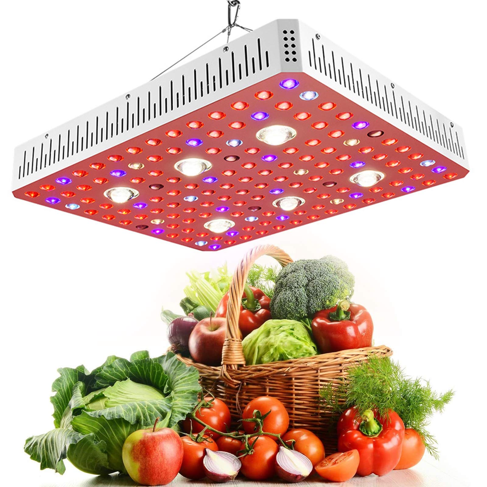 COB Lampe De Culture,Lampe Plante LED, 1000W Lampe De Croissance, Lampe Horticole,Fonction Daisy Chain, Spectre Complet Lampe De Croissance pour Légumes, Semis, Floraison Et Résultats,3000W