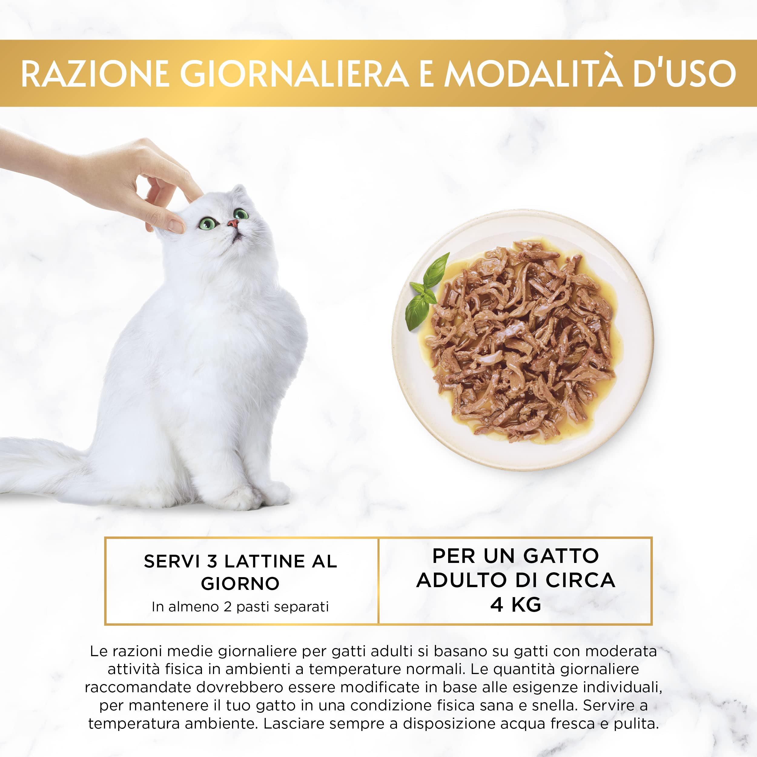 Gourmet Purina Gold - Cuchillos de Comida húmeda para Gatos con Carne y Pollo, 48 Bolsas de 85 g