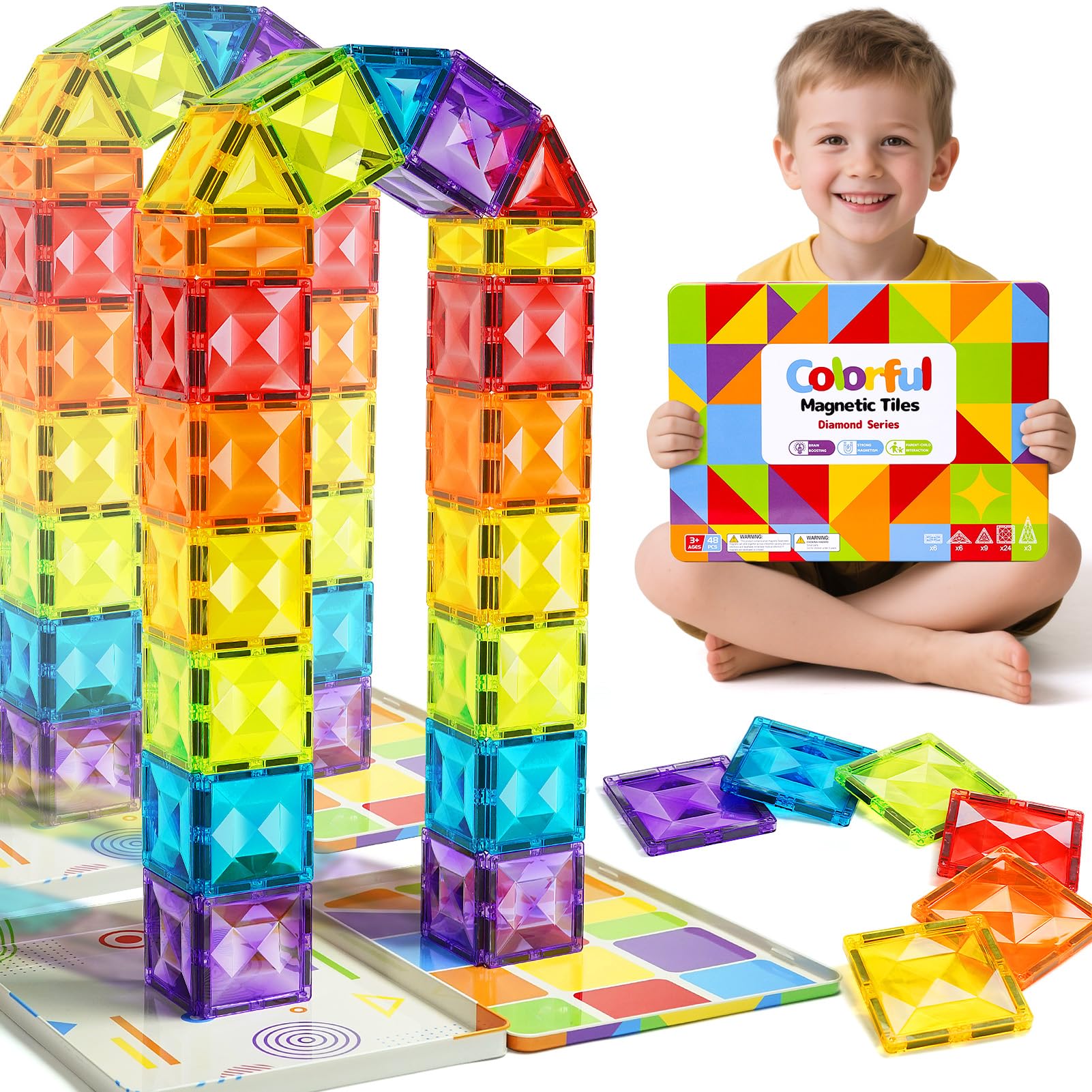 STEM MATCH Magnetic Tiles Set STEM MATCH Magnetic Tiles Set