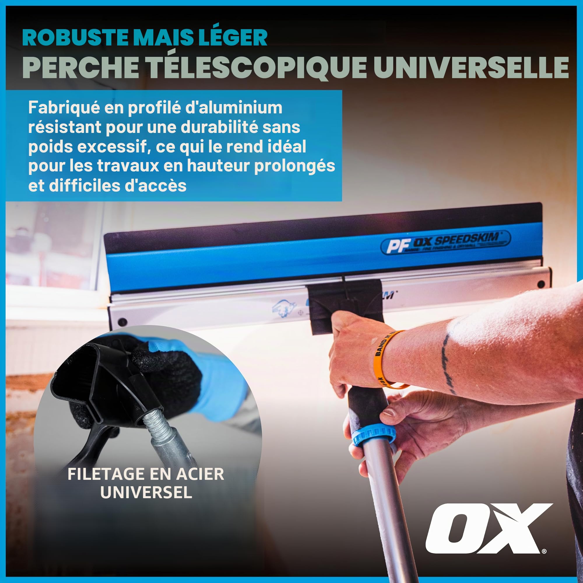 Perche télescopique universelle OX Pro 1350-3500 mm