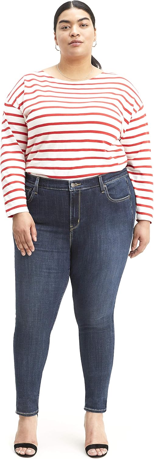 721 High Rise Skinny Jeans (Also Available in Plus) Plus Size 35 Regular Blue Story