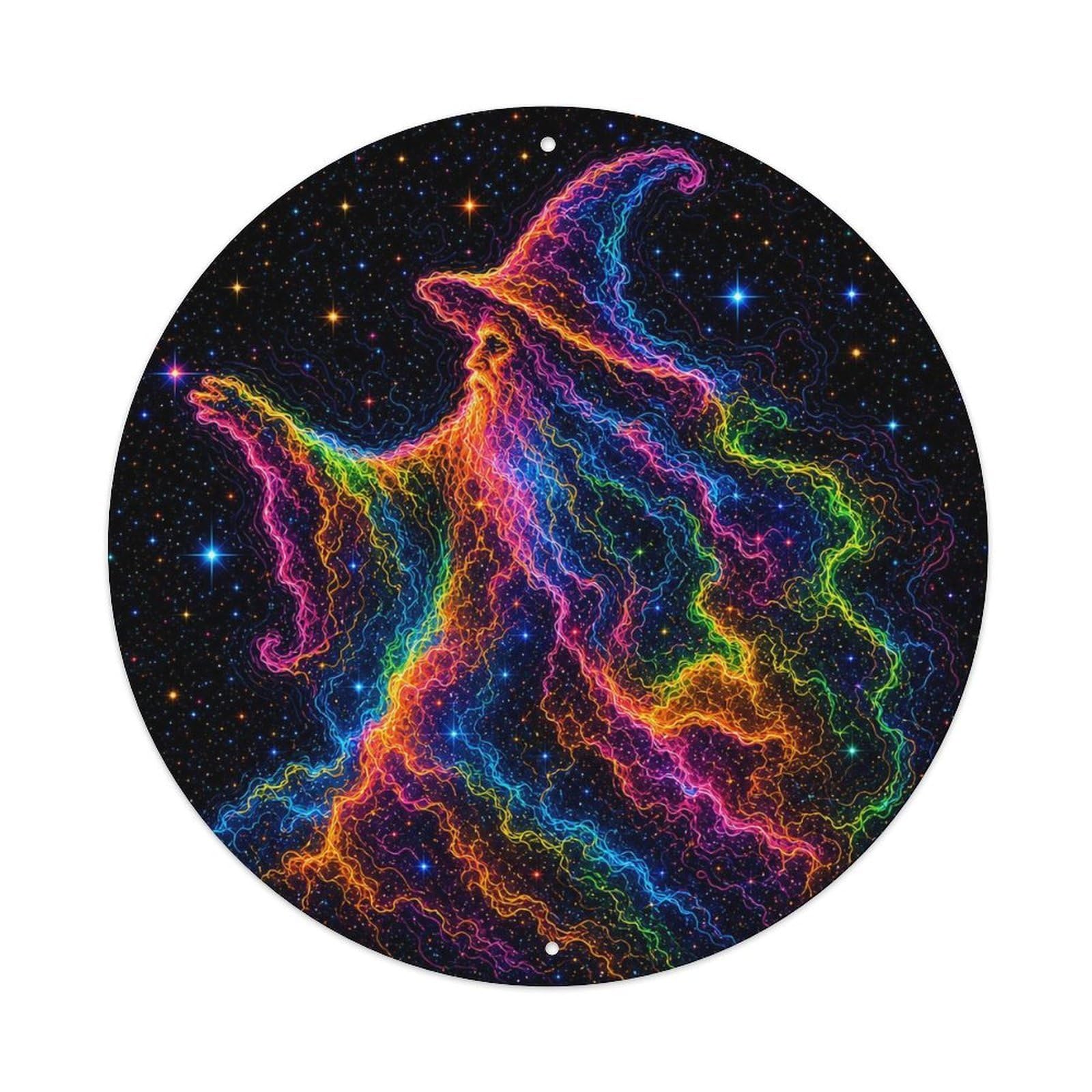 Odgynaw 8X8inch(20X20cm) Astral Wizard Nebula Retro Space Survey Science Cosmic Metal Tin Sign