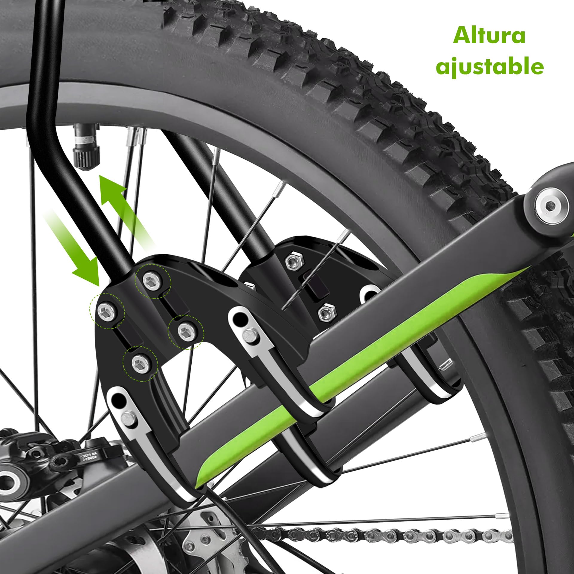 Mimoke Portaequipajes de bicicleta de aluminio – Universal para bolsas, cestas y paquetes, ruedas de 20 – 29 ″