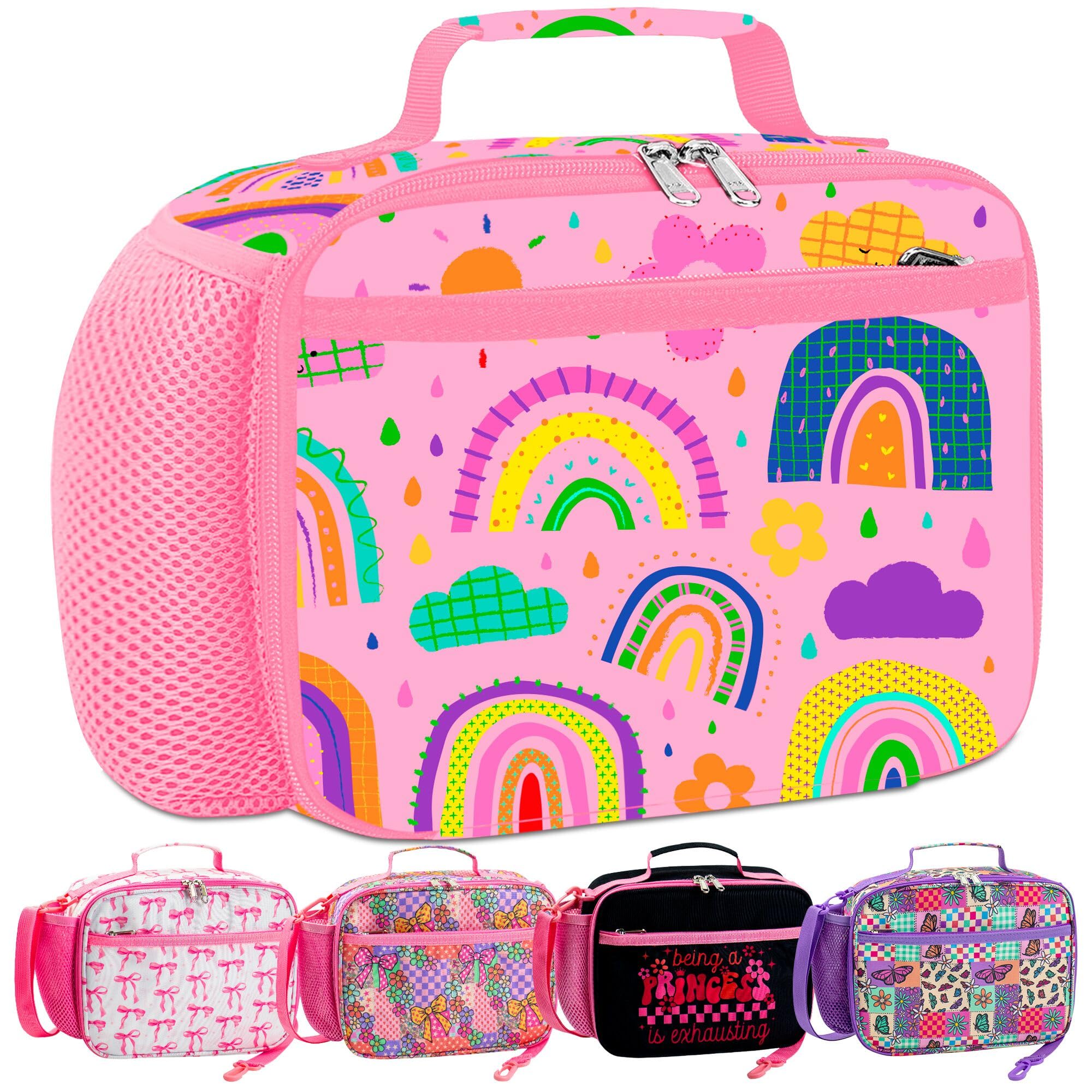 RLGPBON Kids Lunch Bag Insulated Lunch Box for Girls Lunch Bag Toddler Teen School Daycare Cute Travel bags