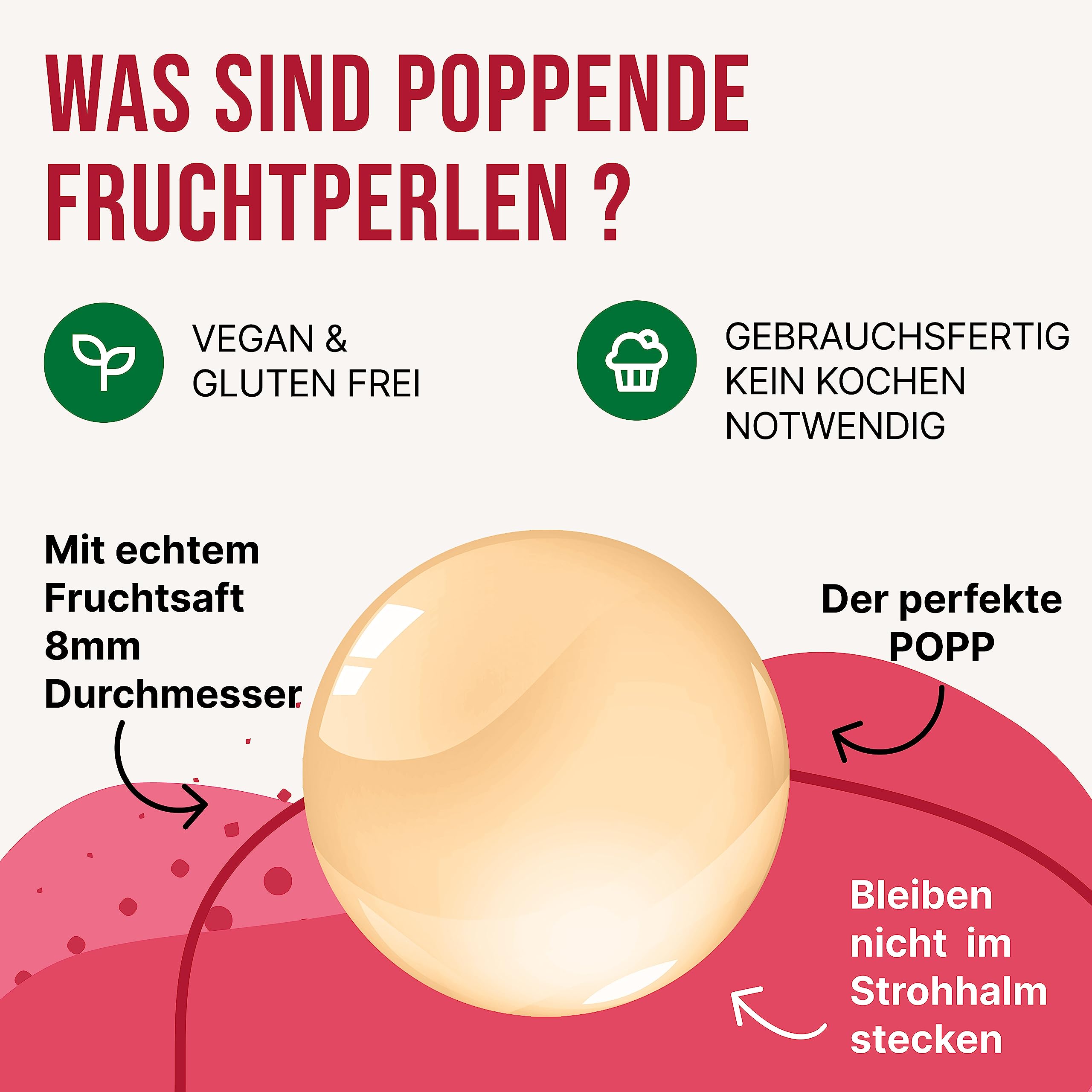 INSPIRE FOOD Bubble Tea Perlen Set Maracuja Litschi Grüner Apfel | 3x450g | Maracuja, Litschi, Gr. Apfel | Tapioka Fruchtperlen und Boba Perlen - 100% vegan und glutenfrei, ohne künstliche Farbstoff