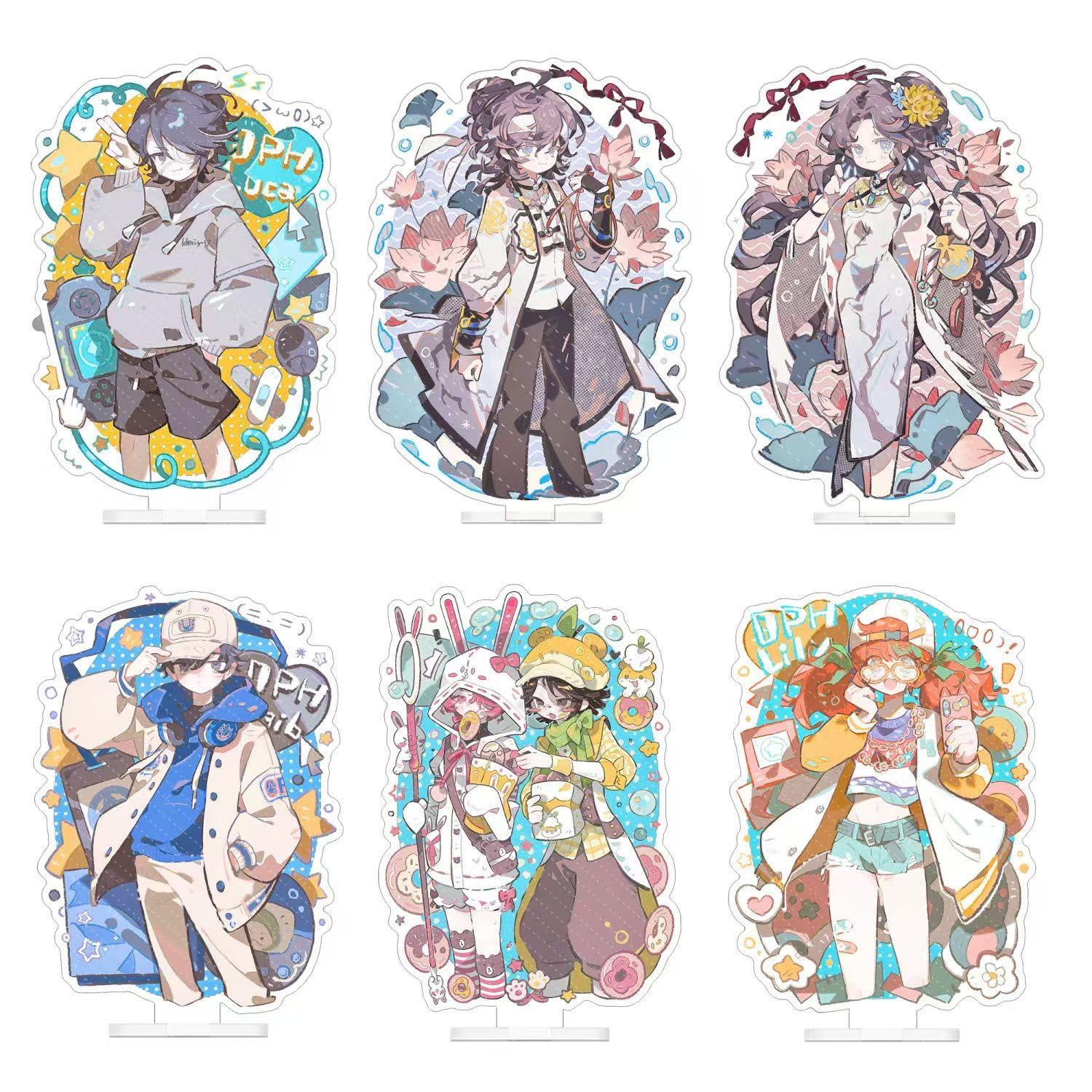 第五人格 心理学者 患者 傭兵 囚人 応援団 探鉱者 昆虫学者 アクリルスタンド 台座あり かわいい 非公式グッズ 萌えグッズ アクスタ 両面印刷アクリルスタンド 飾り 誕生日 贈り物 ギフト プレゼント 日常 装飾品 置物 非公式 (探鉱者と昆虫学者)