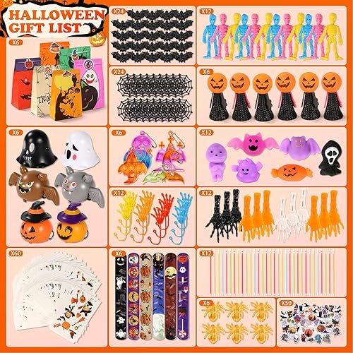 Miniatura 2 de 266 piezas de recuerdos de fiesta de Halloween para niños, juguetes de Halloween a granel para niños, bolsas de regalos de Halloween, rellenos de