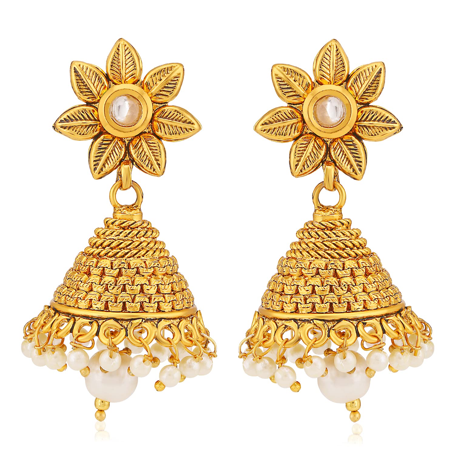 Floral Design Necklace Set (N71908GLDPGA092017SK)