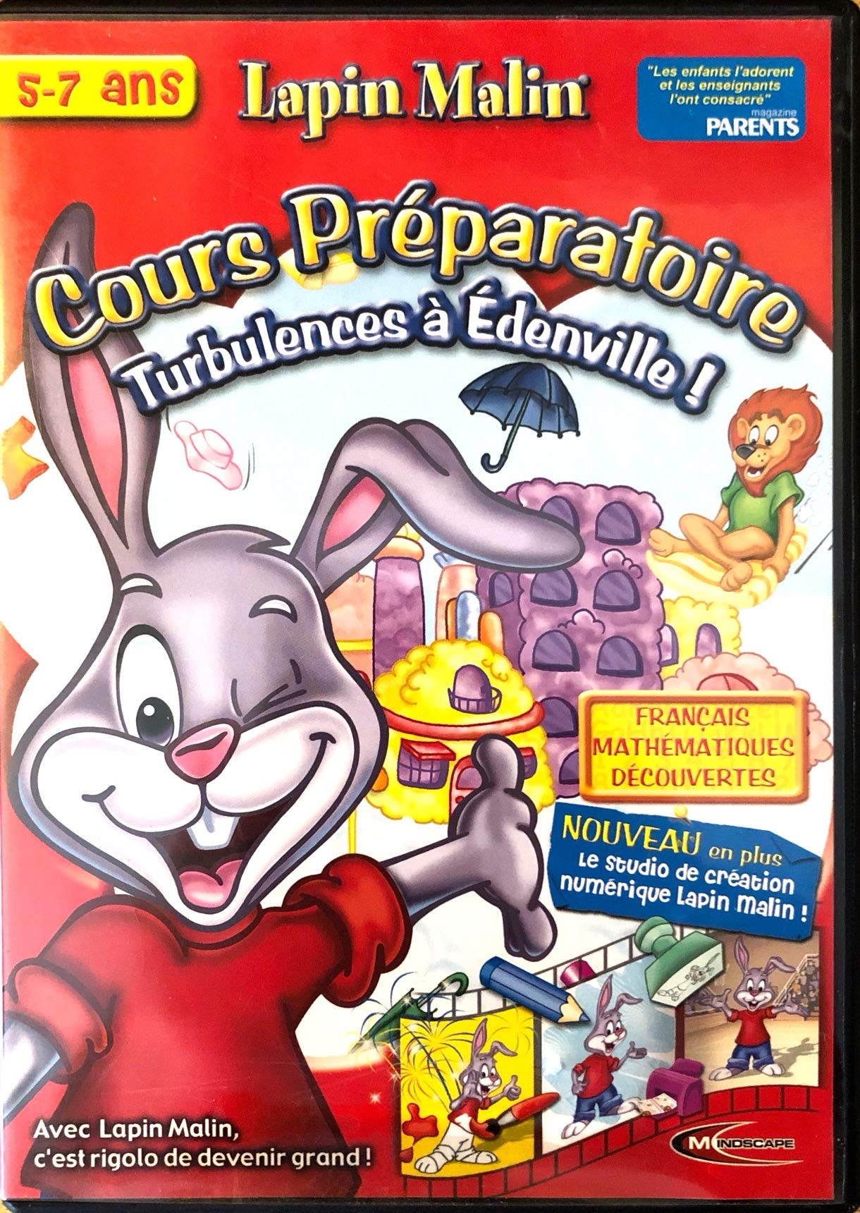 Lapin Malin Cours préparatoire TURBULENCES A ÉDENVILLE! 5-7 ANS [video game]