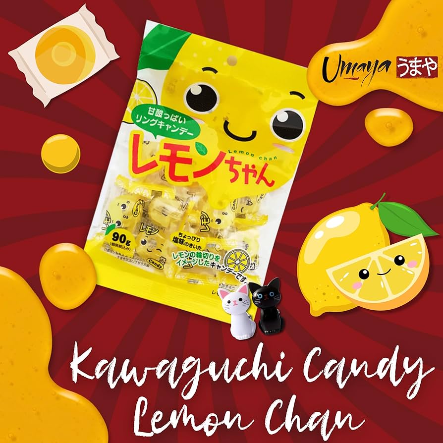 Amazon.com : UMAYA - Kawaguchi Lemon Chan Fruit Candies - Japanese