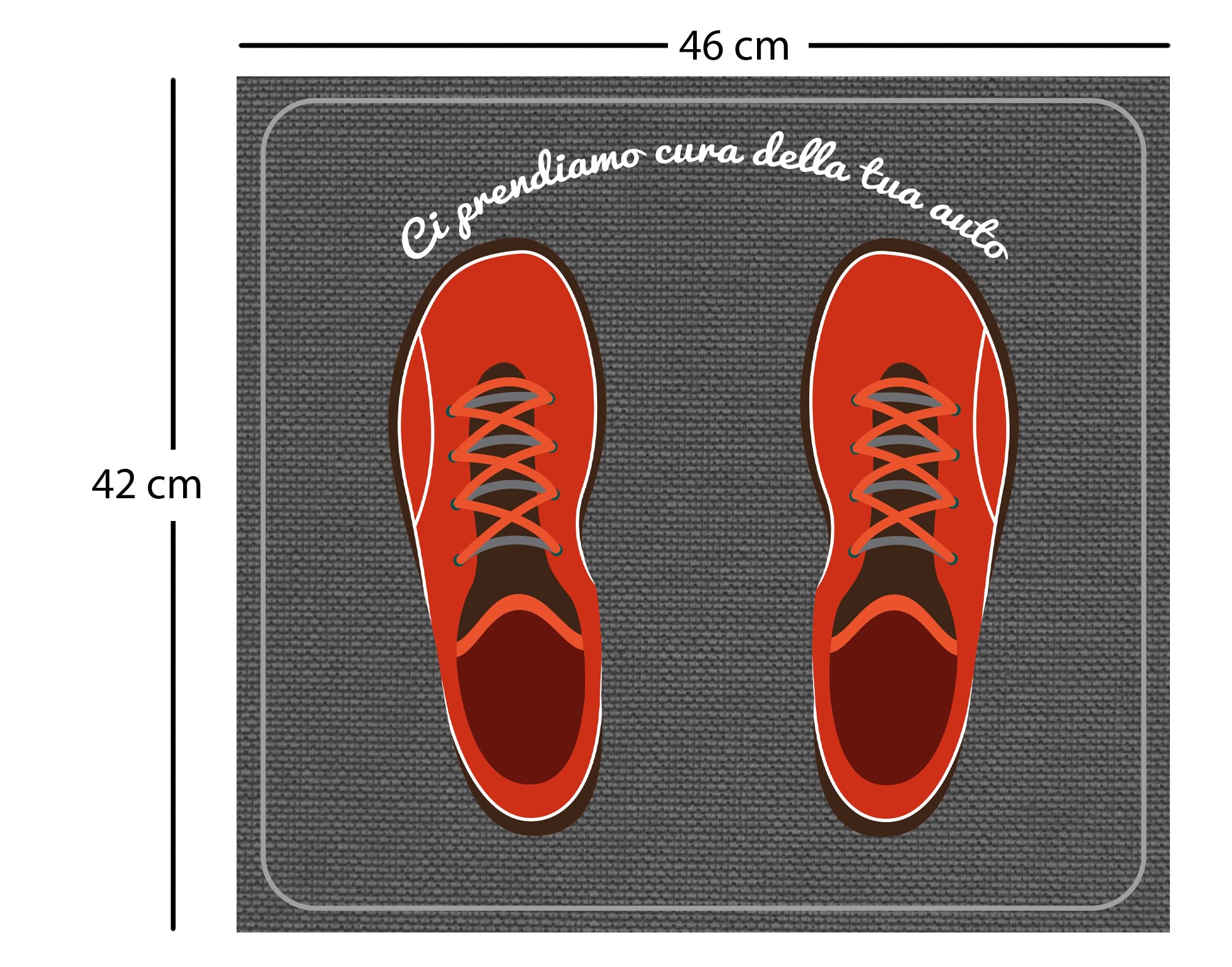 Tappetini in Carta per Auto Scarpe Rosse (100)