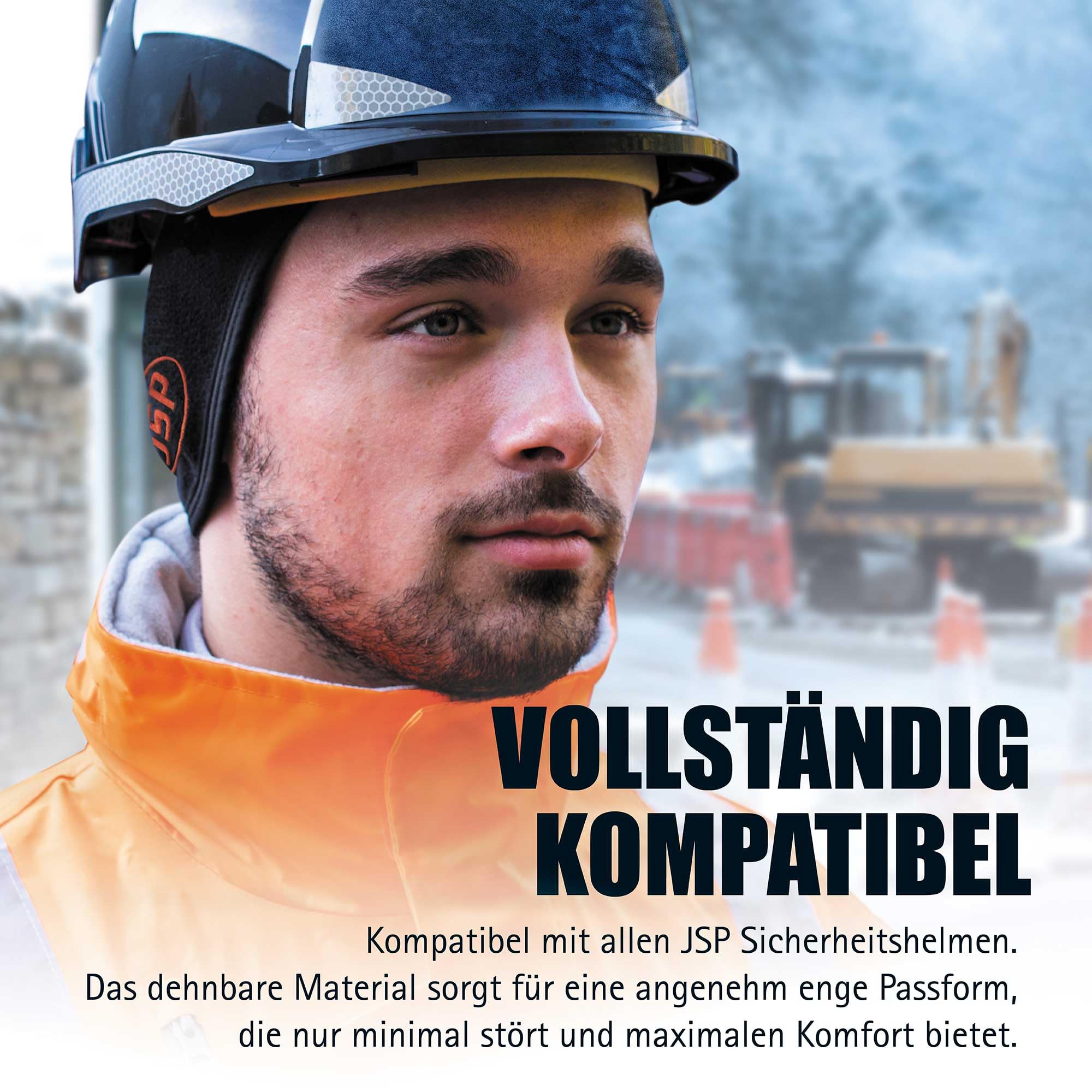 JSP Wkładka termiczna do kasku Surefit, czarna – średnia/duża