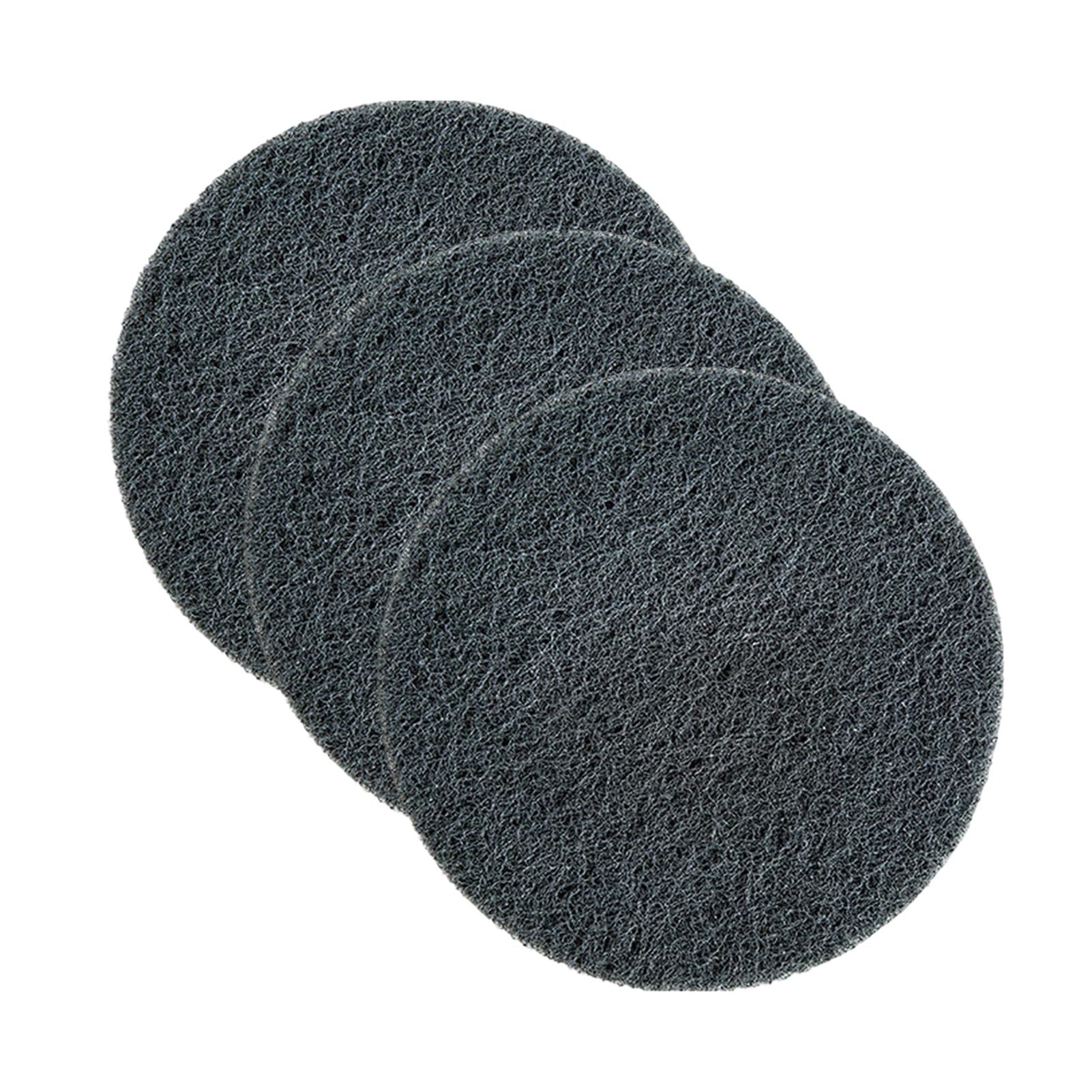 Saterkali 1/3/6/12Pcs Stainless Steel Scrubber Pads, Nylon Fibre Emery Scouring Sponge For Pots, Pans, Grills And Cookware, Cuttable Kitchen Cleaning Pad For Burnt Residue And Grease 3pcs