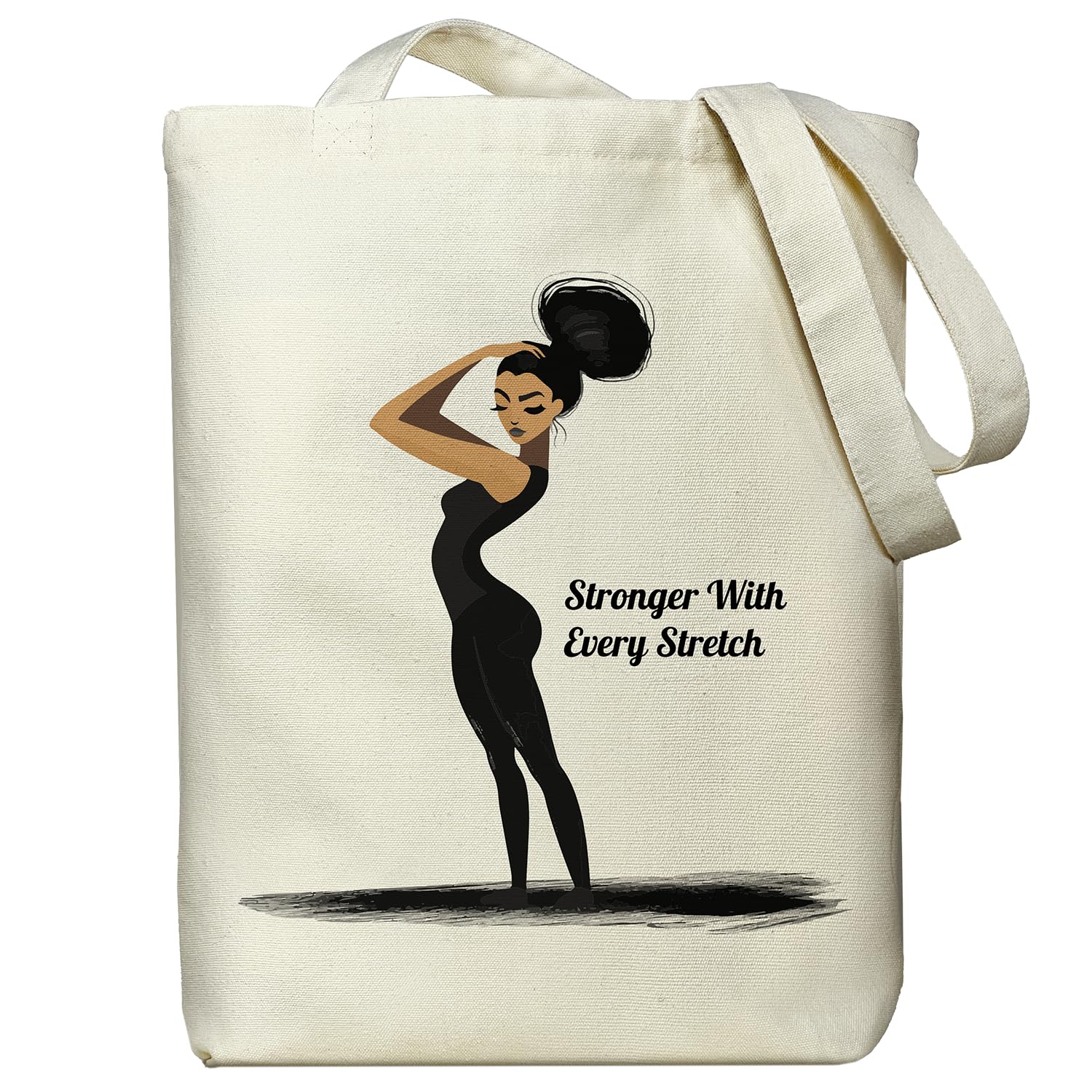 itgowisa Tote Bag for Women, Reusable Zippered Canvas Bag with Handles Pocket Thick Canvas, for Grocery Shopping Beach Gift