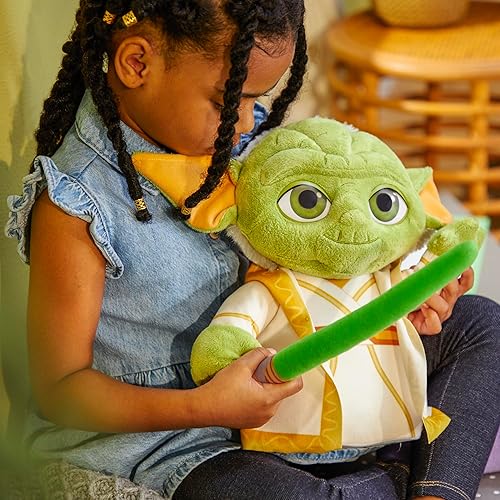 Miniatura 10 de Star War Master Yoda - Peluche de peluche, juguetes preescolares para niños y niñas de 3 años