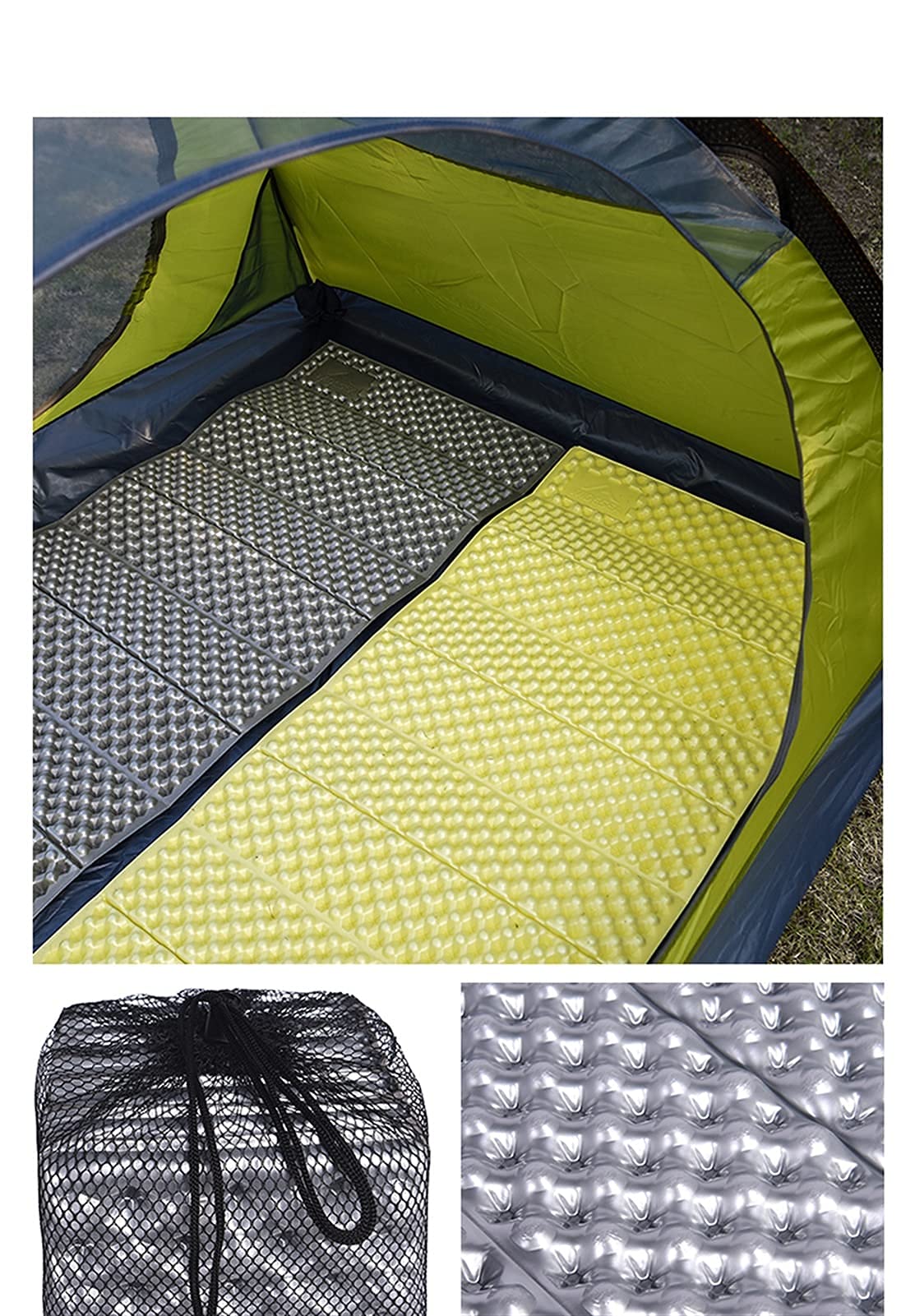Materac kempingowy Mata kempingowa Przenośny karimata piknikowa Pianka na łóżko Materac podróżny Sprzęt trekkingowy Koc (Bl 2 190x57cm)
