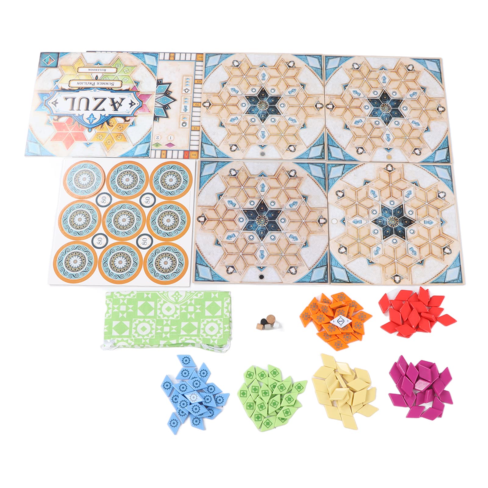 Juego de mesa de estrategia de colocación de azulejos, juego multijugador a juego de azulejos para adultos y adolescentes, divertido juego de fiesta familiar con bolsa de almacenamiento para reuniones