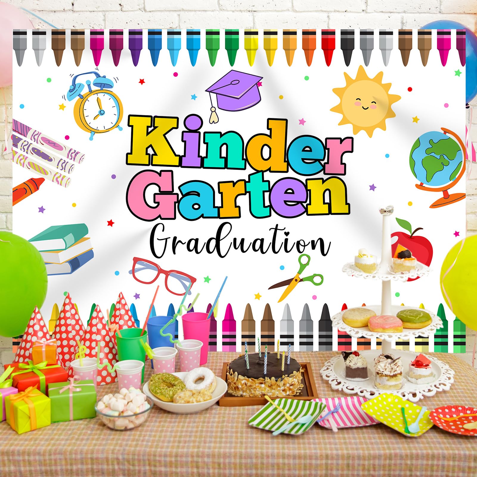 CHAIYA 2,4 X 1,8 M VorschulabschlussHintergrund Kindergarten