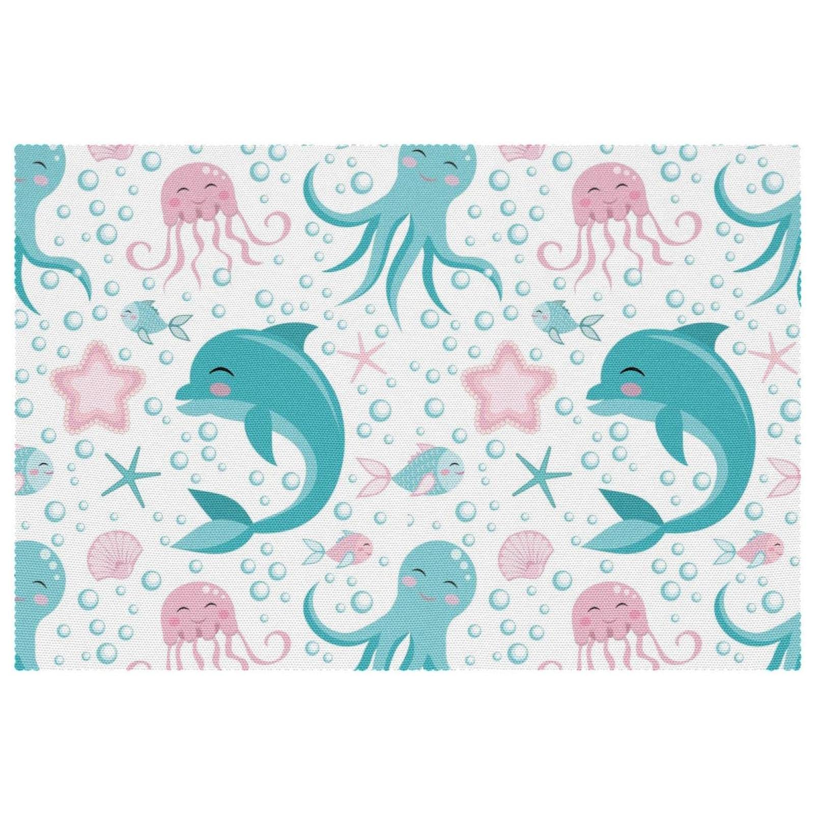 Set de table mer lot de 6 tapis de salle à manger antidérapants
