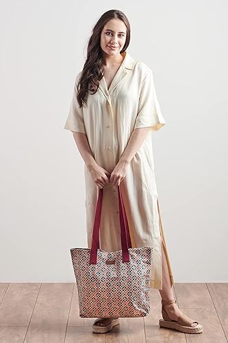 Miniatura 7 de Maison d' Hermine - Bolsa de lona de algodón reutilizable para mujeres, con asa para el hombro, bolsas a granel para compras y viajes