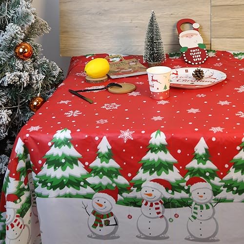 Miniatura 6 de Mantel del 4 de julio, paquete de 2 manteles de plástico de Estados Unidos para el Día de la Independencia, manteles rectangulares desechables para