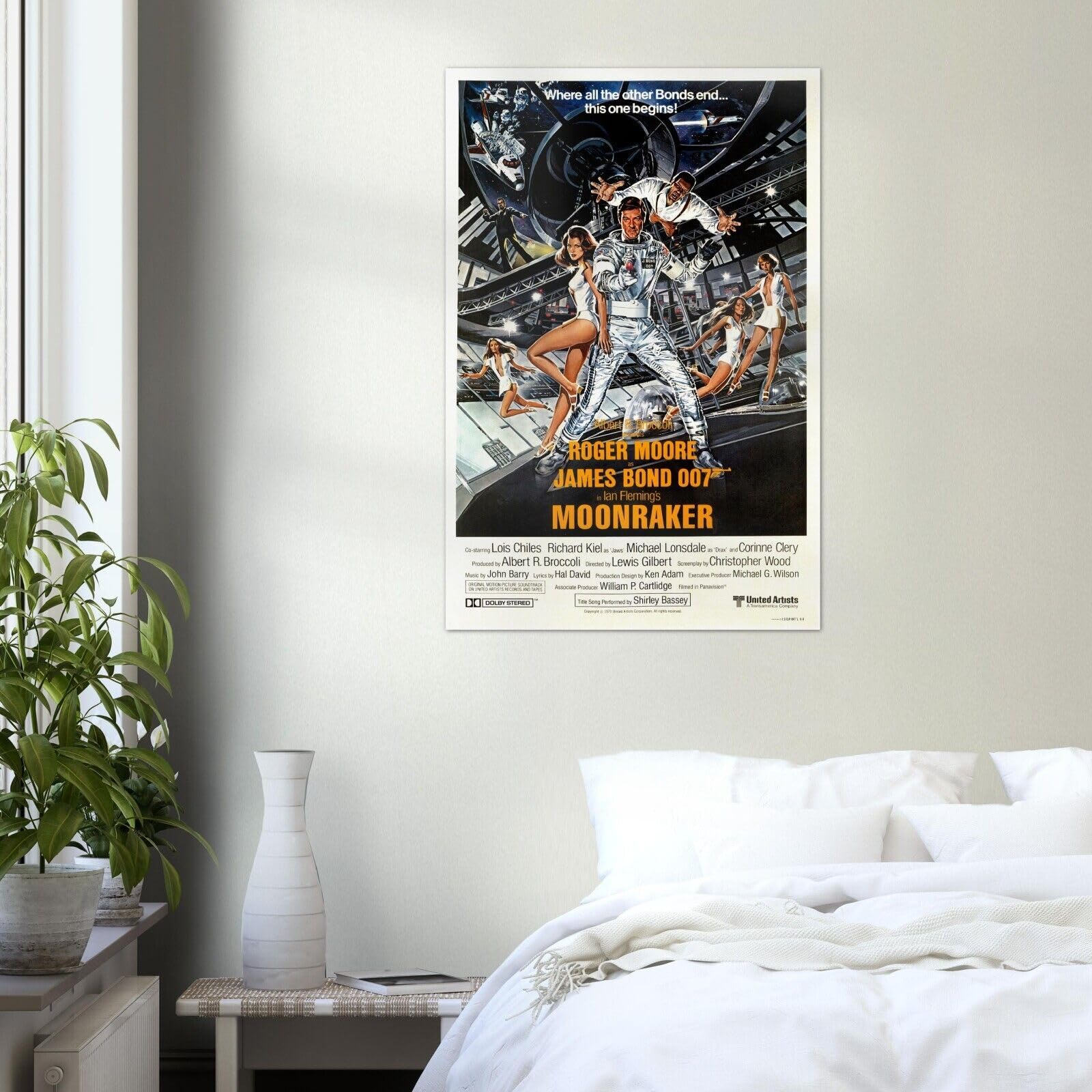 Poster Bois James Bond Moonraker – 40 X 60 Cm – Pyramid International – Neuf Sous Cellophane