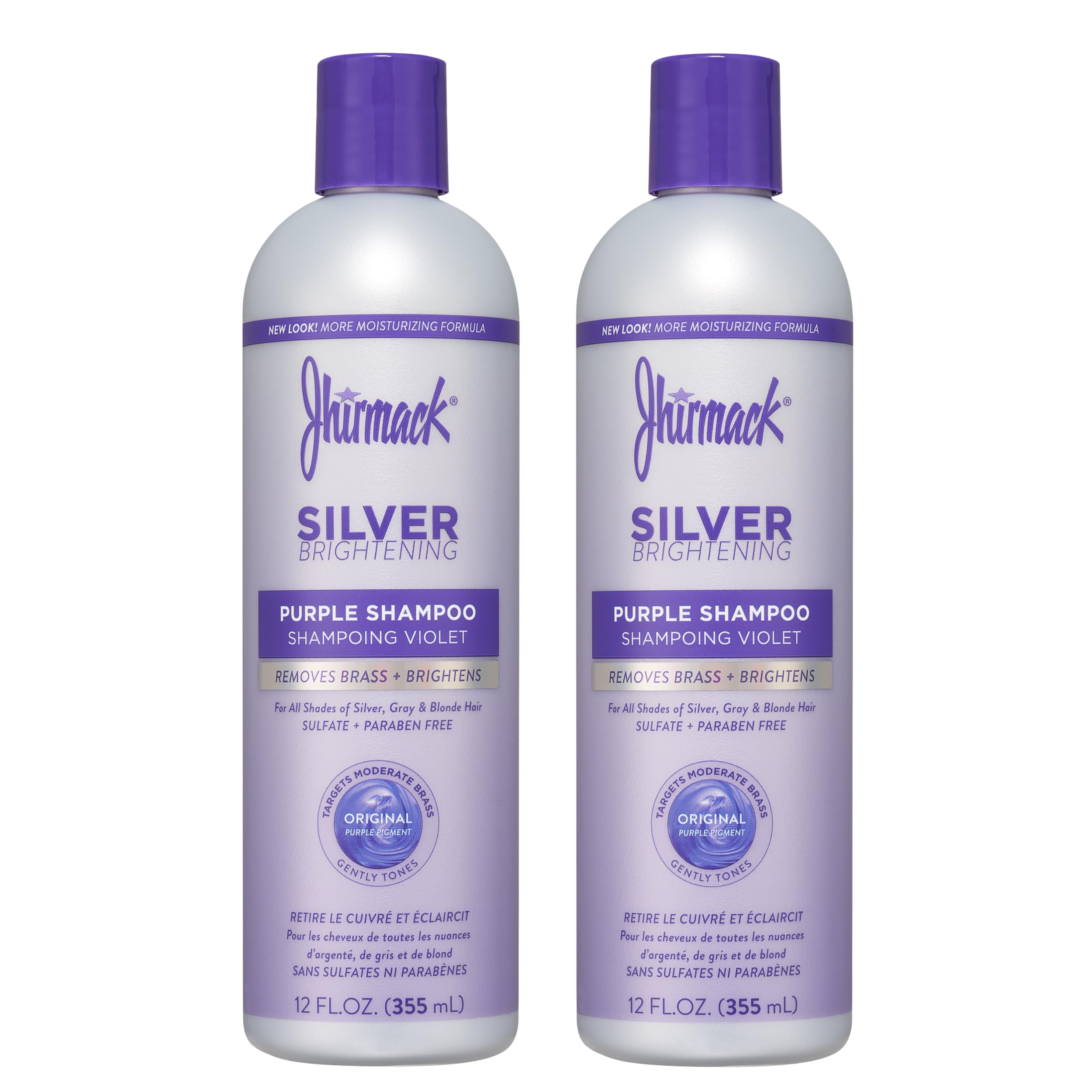 Jhirmack Silver Plus Ageless Shampoo 12 Fl oz (Pack of 2)