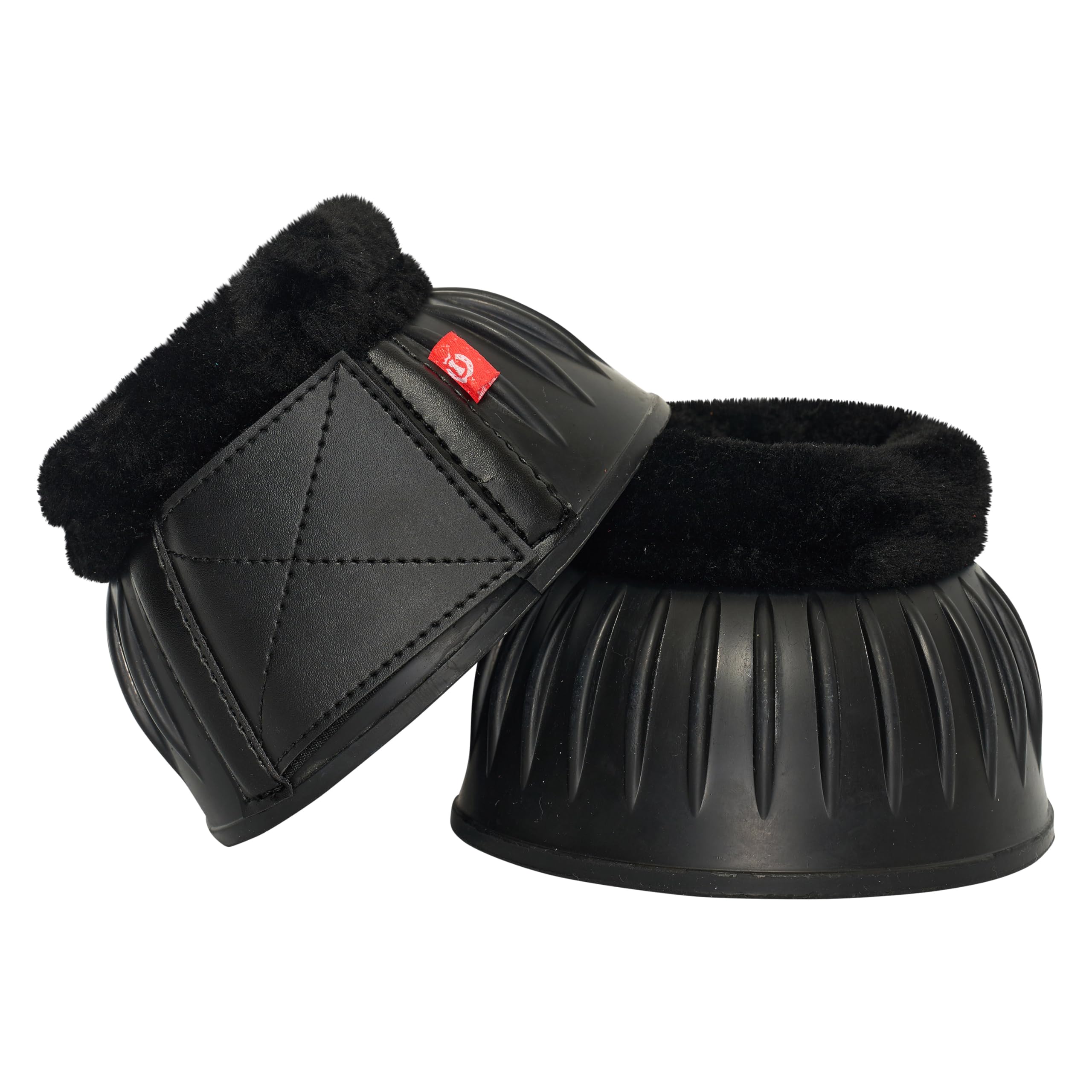 Cloches de sabot Imperial Riding IRH en caoutchouc naturel noir taille XL