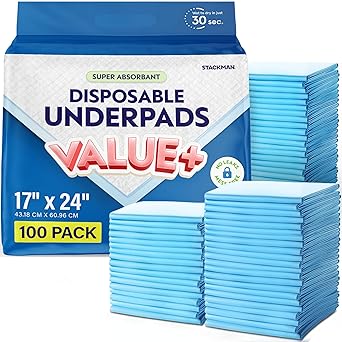 Toddler Mattress Pads [100-Pack] Underpads 17