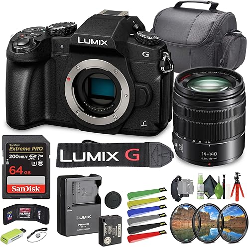 Panasonic Lumix DMC-G85 - Cámara digital micro sin espejo de cuatro tercios con Lumix G Vario 0.551-5.512 in f3.5-5.6 II Power O.I.S. Lente ideal