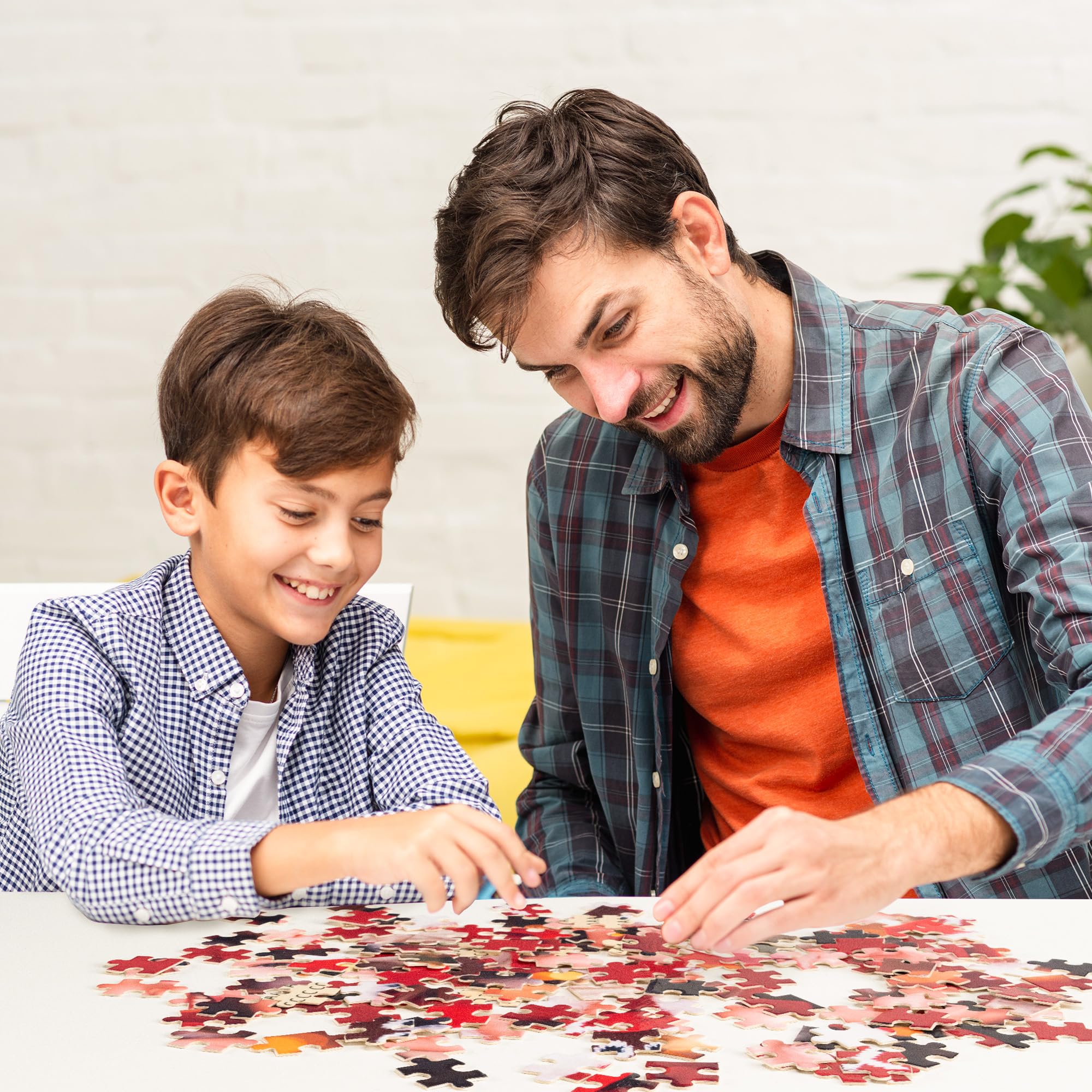 Easycosy Puzzle Personalizzato con Foto, 1000/500/300 Pezzi, Stampa in HD per Adulti Famiglie Immagine Personalizzata Testo Puzzle Regali per Compleanno, Festa del Mamma Idee Regalo