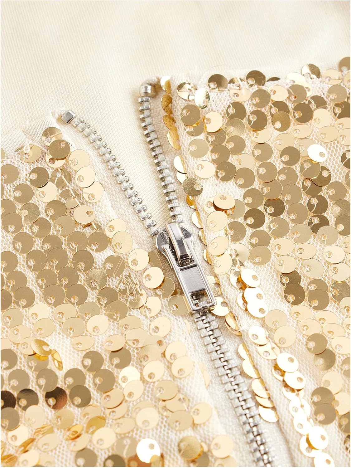 Floerns Women's Sparkly Sequin Cropped Tube Tops Strapless Party Clubwear Rave Concert Tops - Image 3