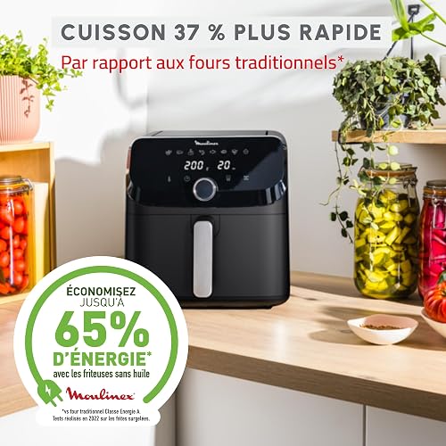 Moulinex Easy Fry Mega, air fryer compact, Mono tiroir 7.5 L, Jusqu’à 8 personnes, 8 programmes, noir EZ8558F0 - 6