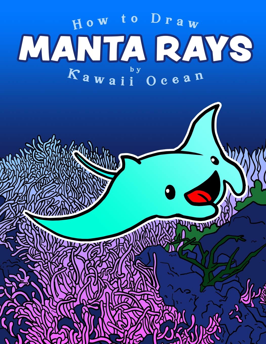 How to Draw Manta Rays by Kawaii Ocean