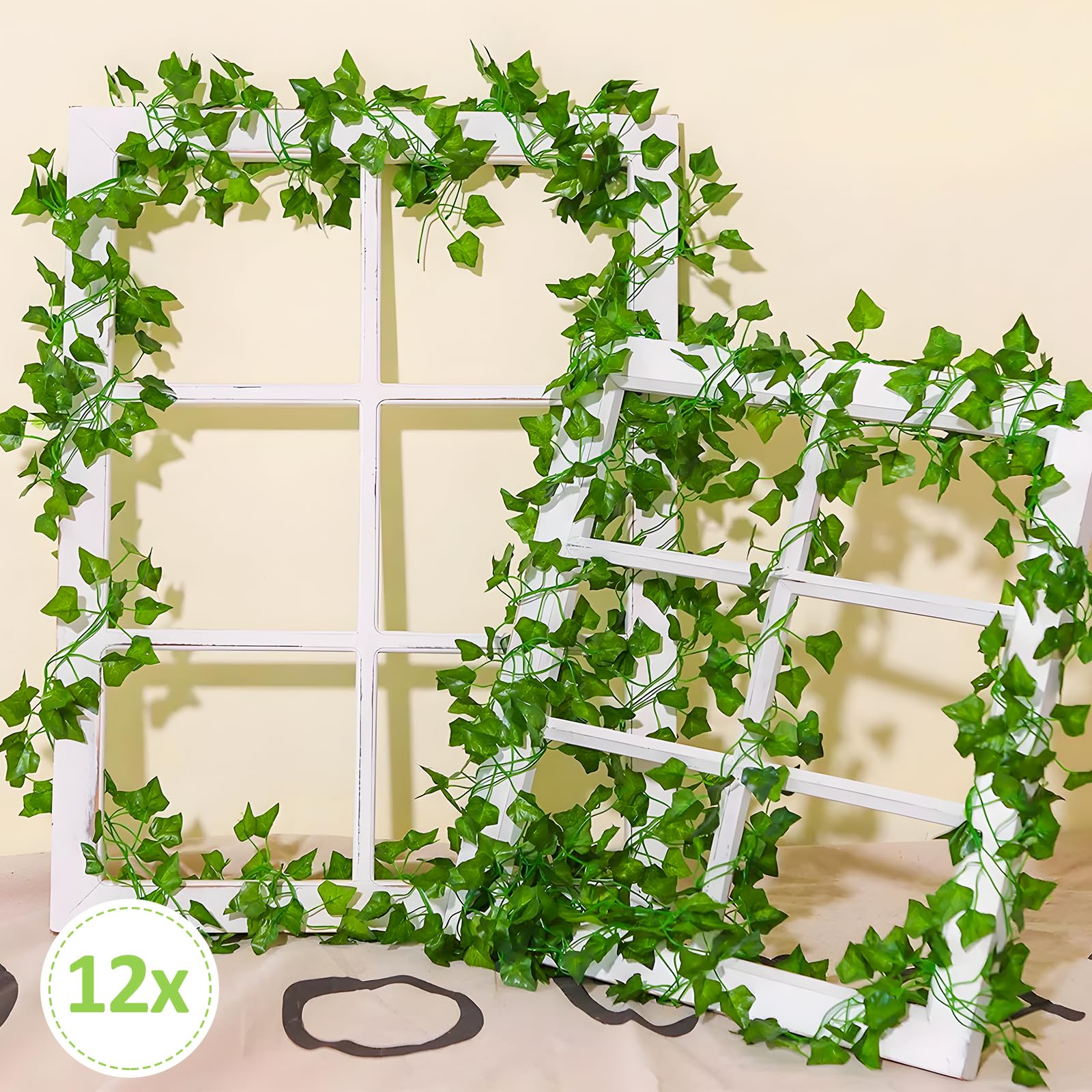 Amazon.de: VFANDV Efeu Knstlich Girlande Deko Vorhang, 12 Stck  Efeugirlande Knstlich, Efeu Girlande Kunstpflanze, Fake Plants Room Decor  fr Terrasse, Hochzeit Party, Weihnachten, Halloween Dekoration