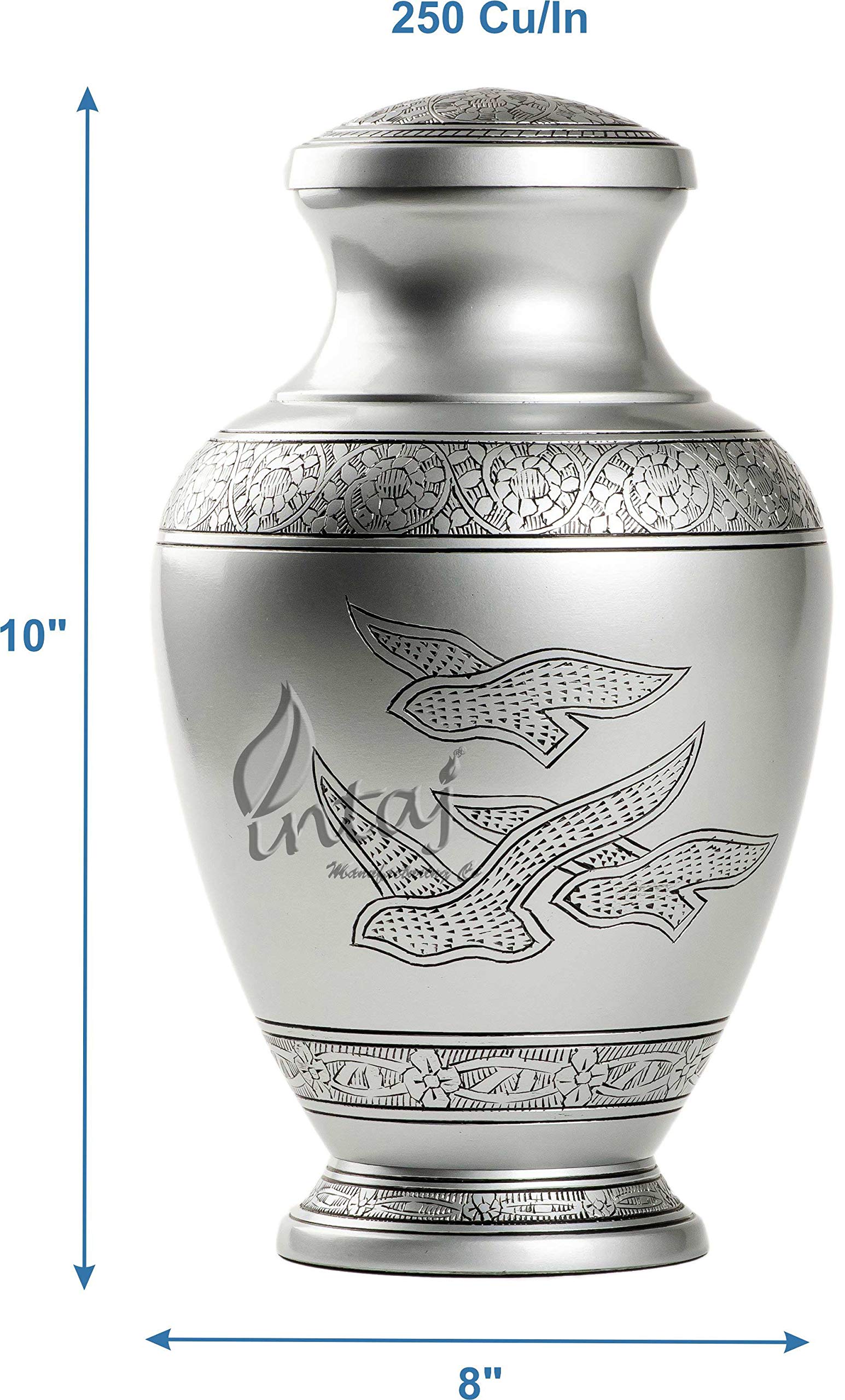 Urna Cineraria Umana Eternal Harmony - Design Elegante In Argento E Viola Per Onorare I Defunti - Foto 3