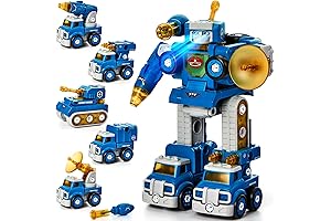 5 in 1 STEM Take Apart Trucks for Boys Age 5